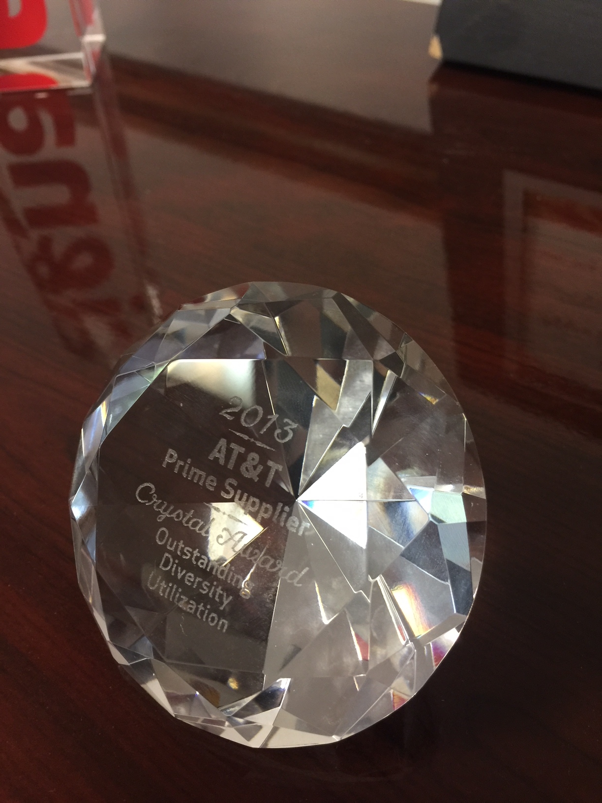 Northcentral Telcom - 2013 AT&T Prime Supplier Crystal Award